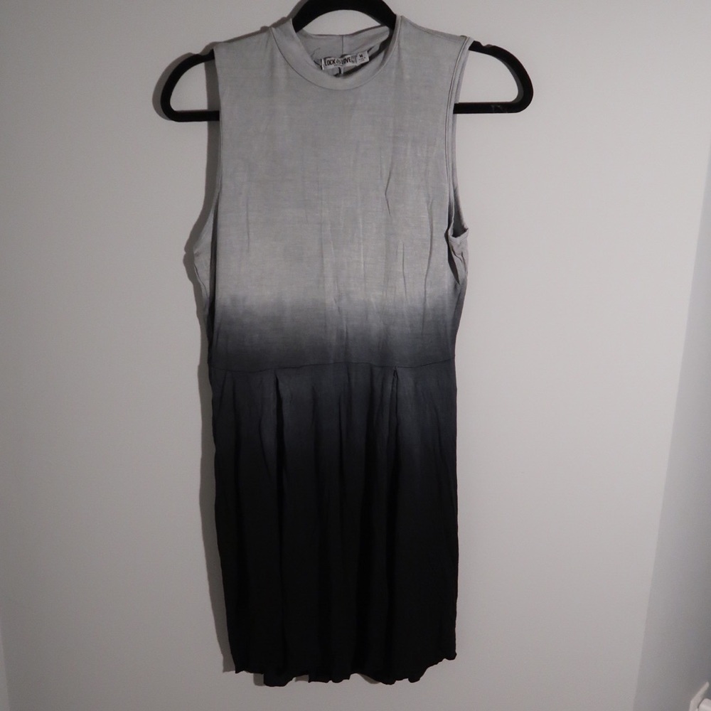 Lock & Love Ombre Black and Gray Dress